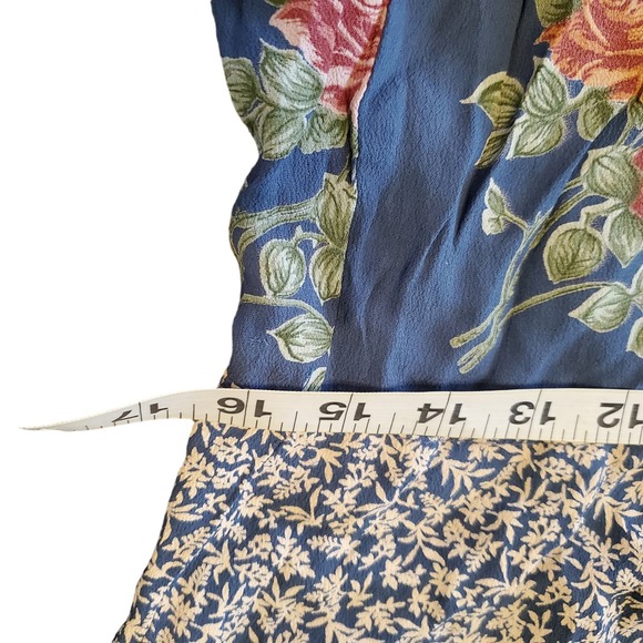 Vintage 90s Grunge T.T. Mar Rayon Smock Dress - Picture 4 of 5